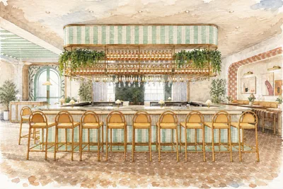 Illustration based on a photo, Coral Gables