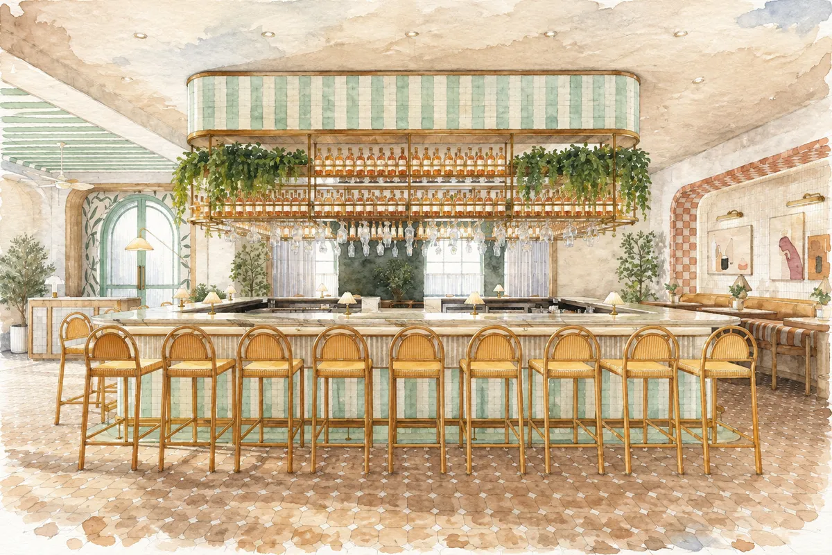 Illustration based on a photo, Coral Gables