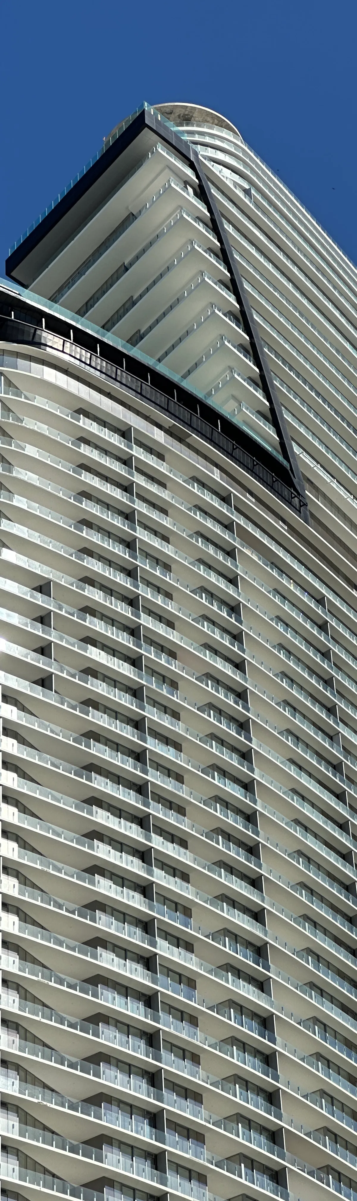 Exterior view of Aston Martin Residences in Miami in November 2024