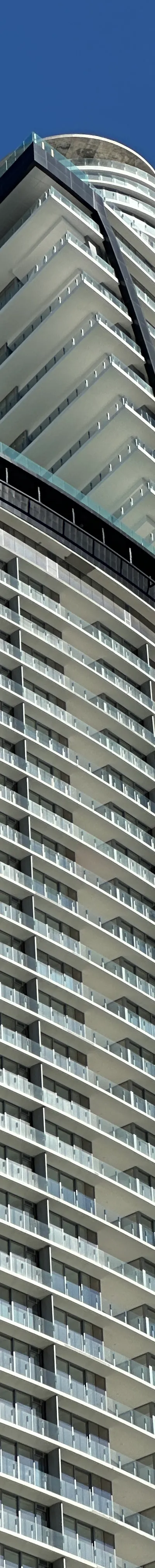 Exterior view of Aston Martin Residences in Miami in November 2024