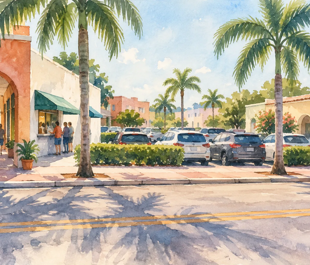 Illustration: civic plaza and public walkways, Little Havana