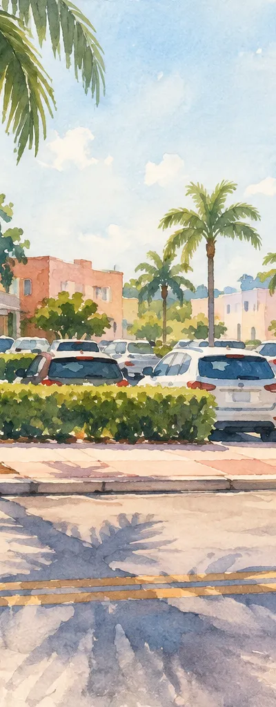 Illustration: civic plaza and public walkways, Little Havana