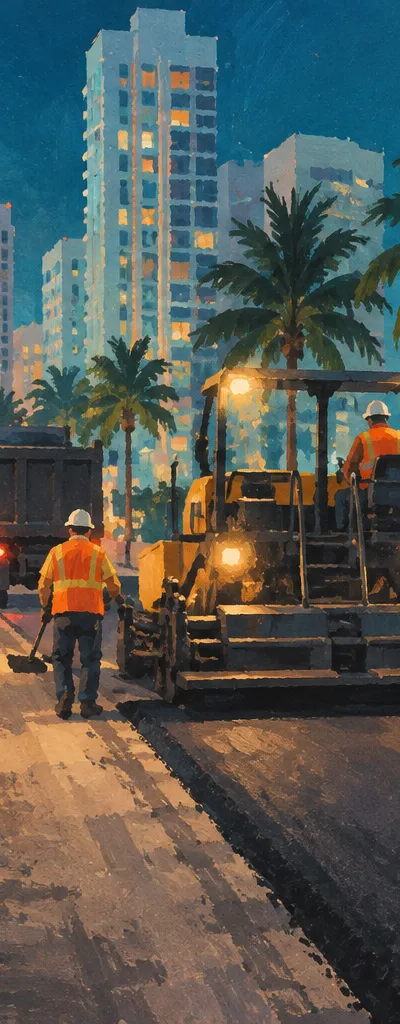 Illustration: life in Downtown Miami