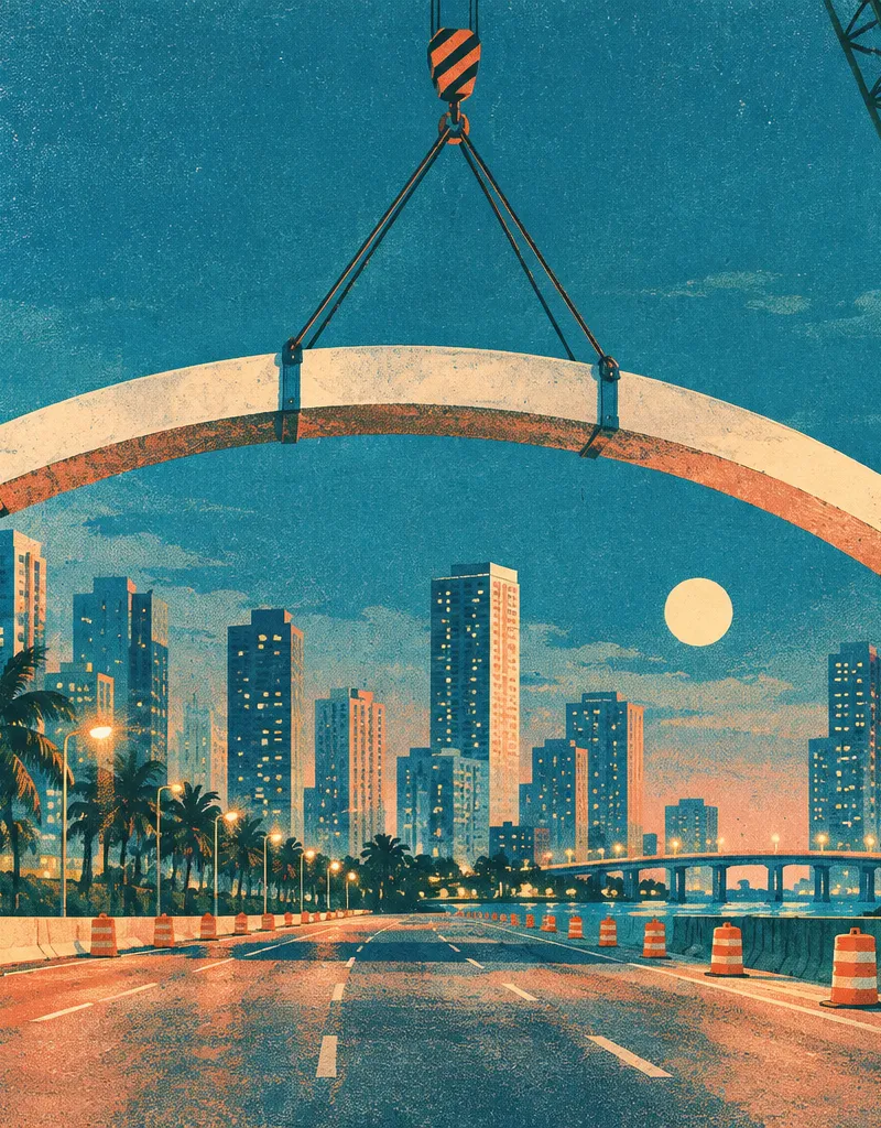 Illustration: life in Downtown Miami