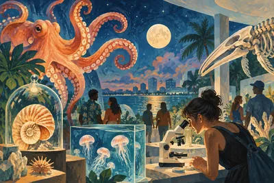 Illustration: dining in Miami