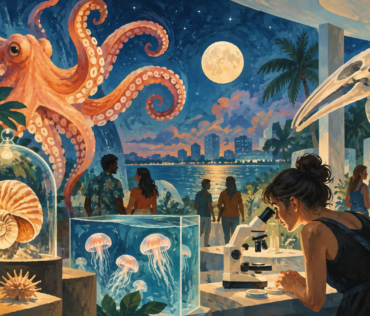 Illustration: dining in Miami