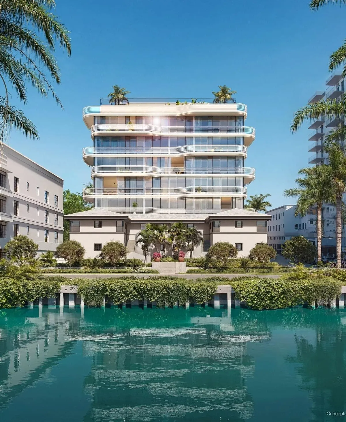 Rendering: Proposed 29 Indian Creek exterior shown on current project website. Rendering, not a photograph or evidence of construction progress.
