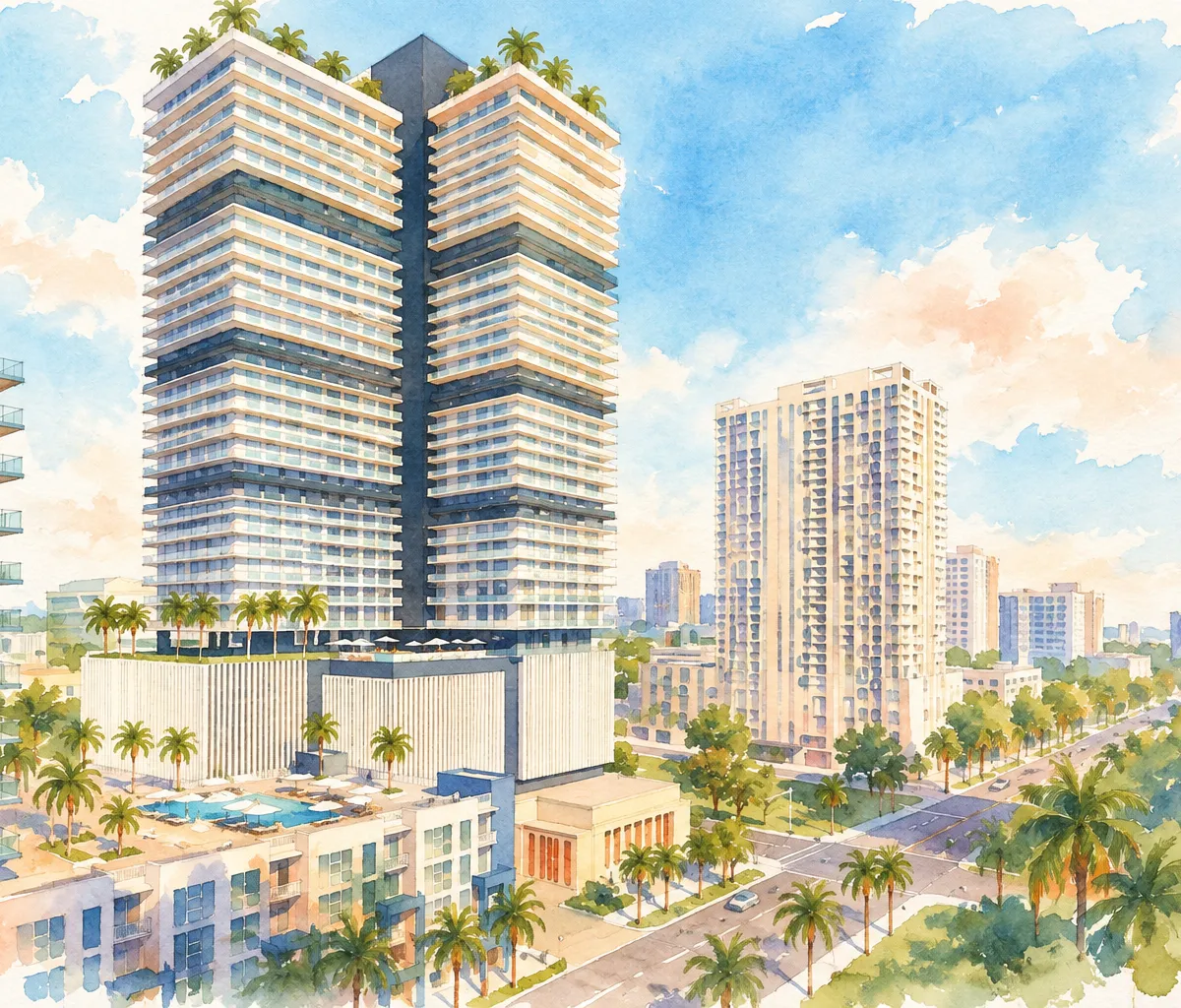 Illustration based on a photo, Edgewater
