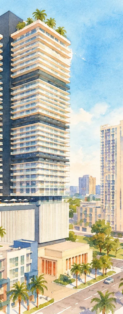 Illustration based on a photo, Edgewater