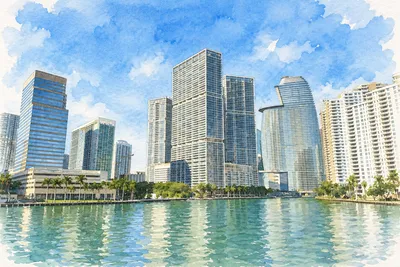 Illustration based on a photo, Miami-Dade