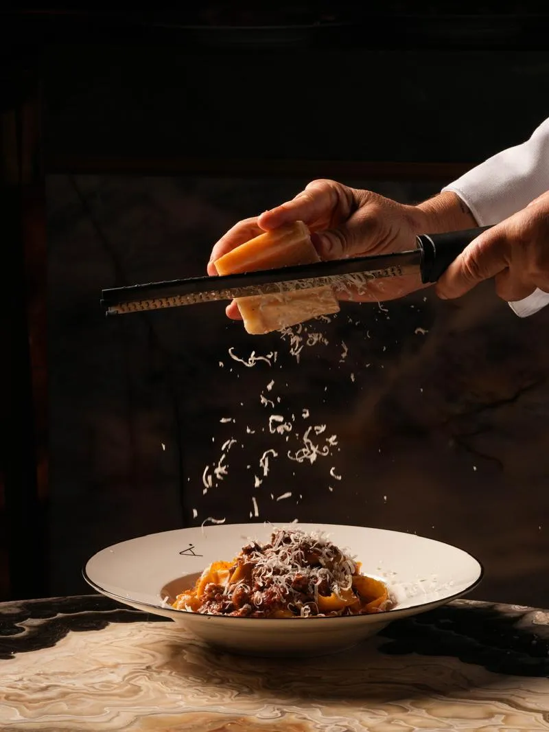 A Pasta Bar plated-food promotional photograph.
