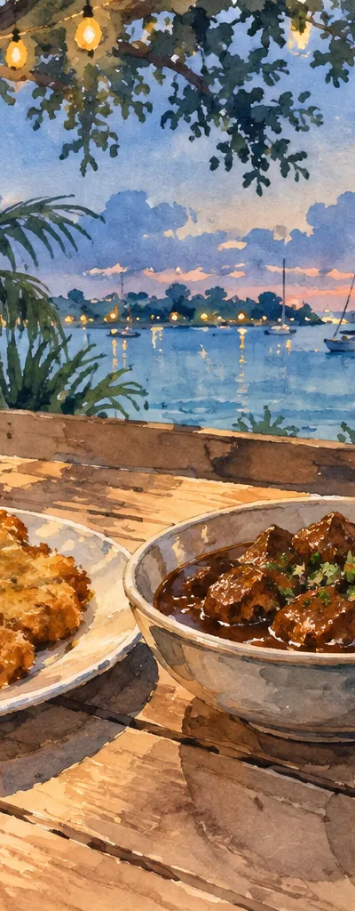 Illustration: outdoor dining and sidewalk café tables, North Miami