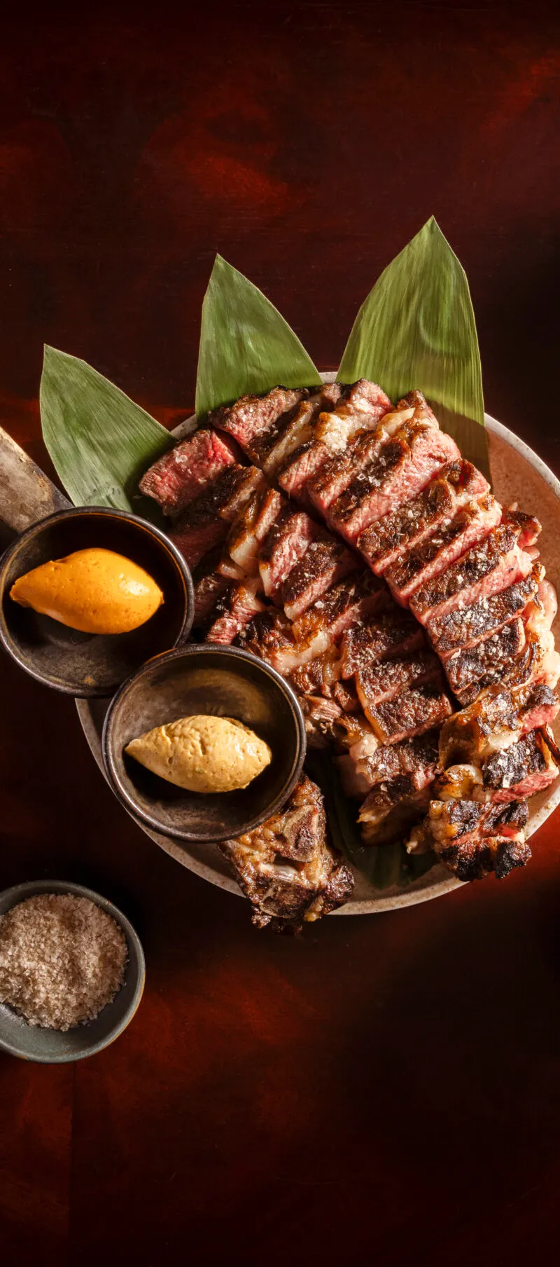 Steak shown with the October 2026 Lucky Cat Steak announcement. Food image, not proof the restaurant is open.