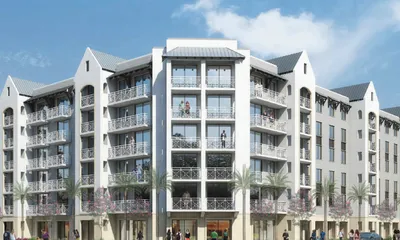 Stirrup Plaza Family mid-rise Bimini Grove proposal rendering published October2026; not an awarded or built project, not adjacent senior highrise.