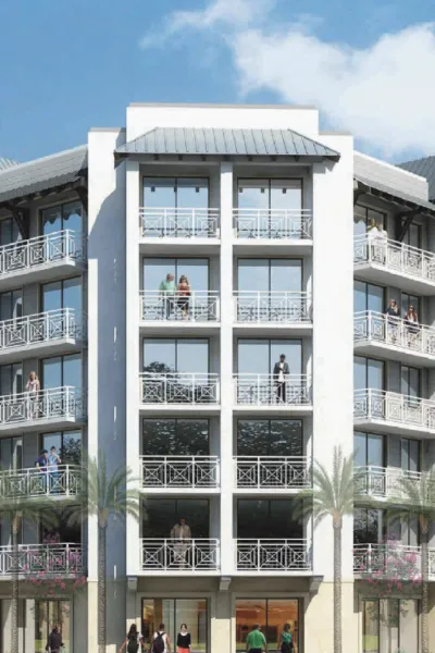 Stirrup Plaza Family mid-rise Bimini Grove proposal rendering published October2026; not an awarded or built project, not adjacent senior highrise.