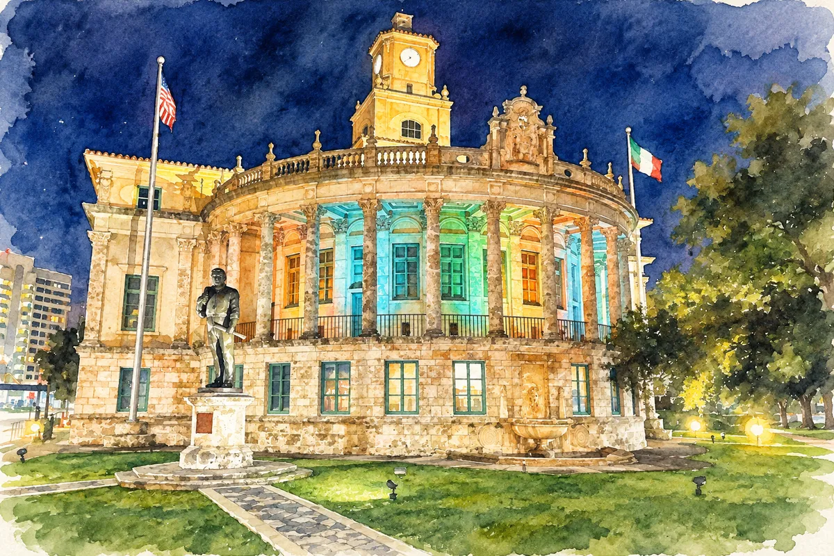 Illustration based on a photo, Coral Gables