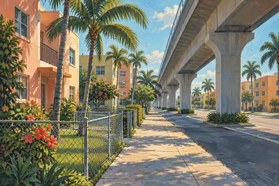 Illustration: new housing in Hialeah
