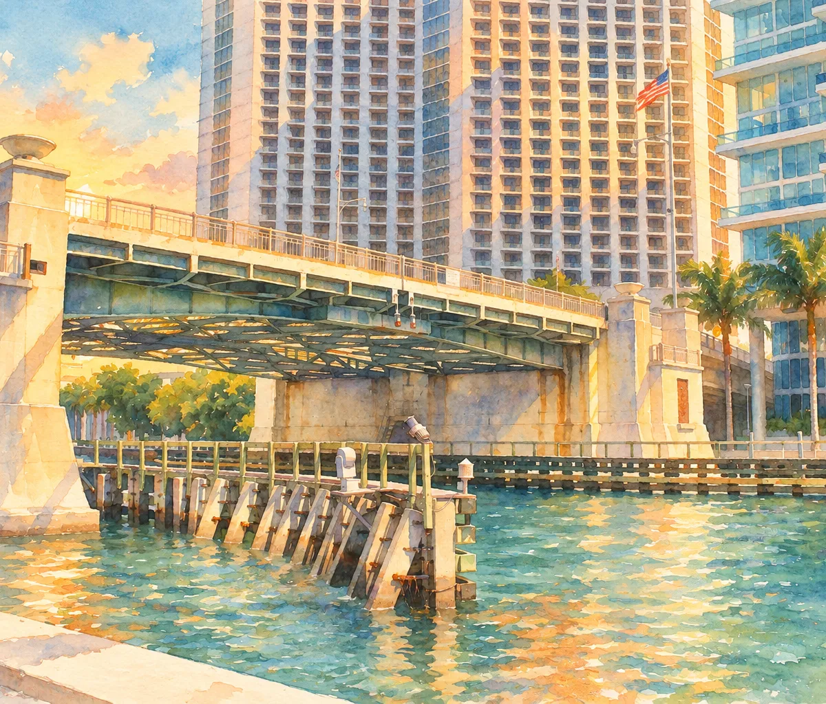 Illustration based on a photo, Brickell
