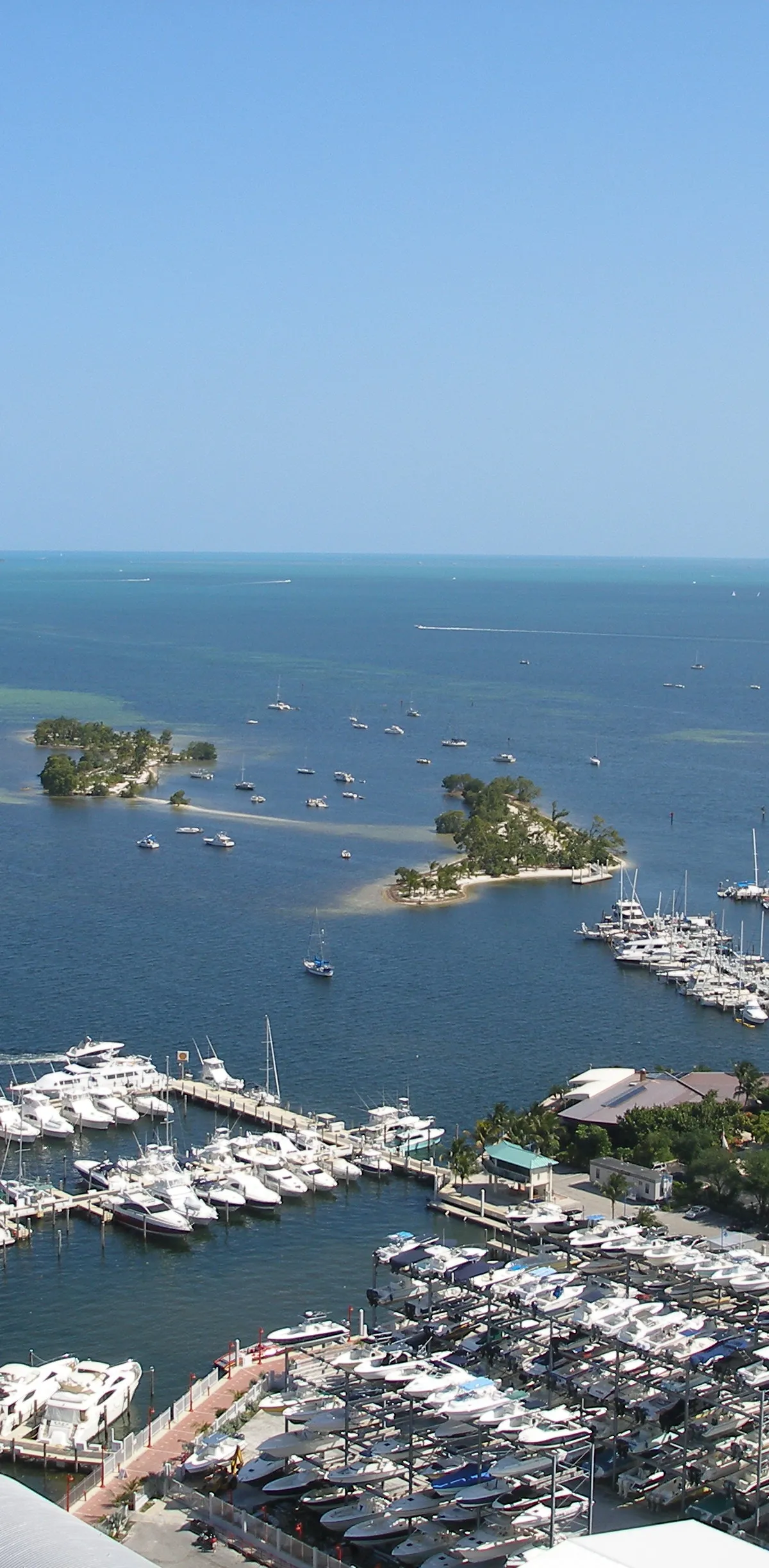 Boats on Biscayne Bay from Coconut Grove Marina, March 28, 2008; illustrative archive