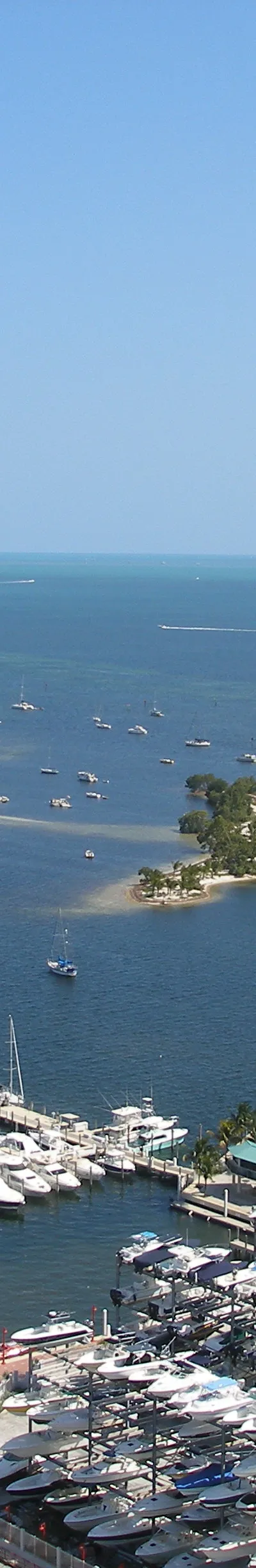 Boats on Biscayne Bay from Coconut Grove Marina, March 28, 2008; illustrative archive