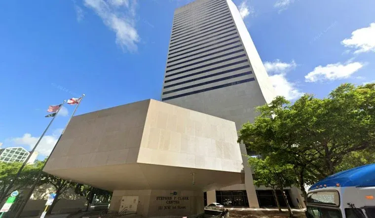 Miami-Dade county government building, context.