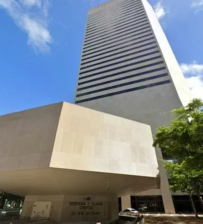 Miami-Dade county government building, context.
