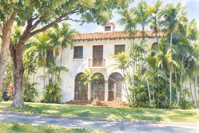 Illustration based on a photo, Miami-Dade
