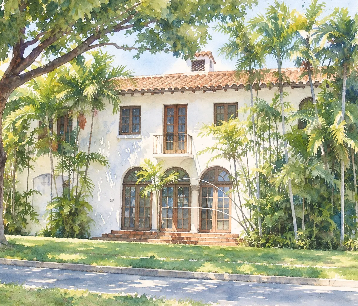 Illustration based on a photo, Miami-Dade