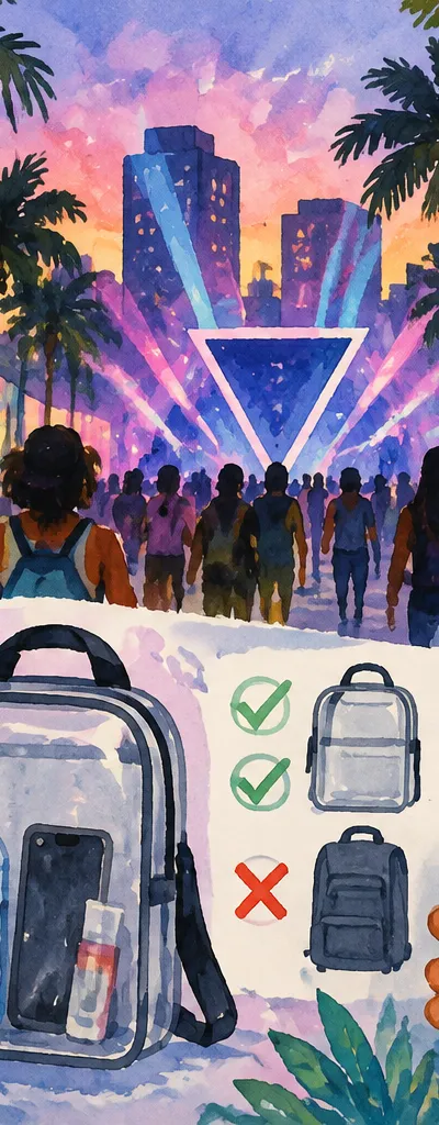 AI-generated illustration for “III Points is this weekend. Here is how to plan your Wynwood visit”